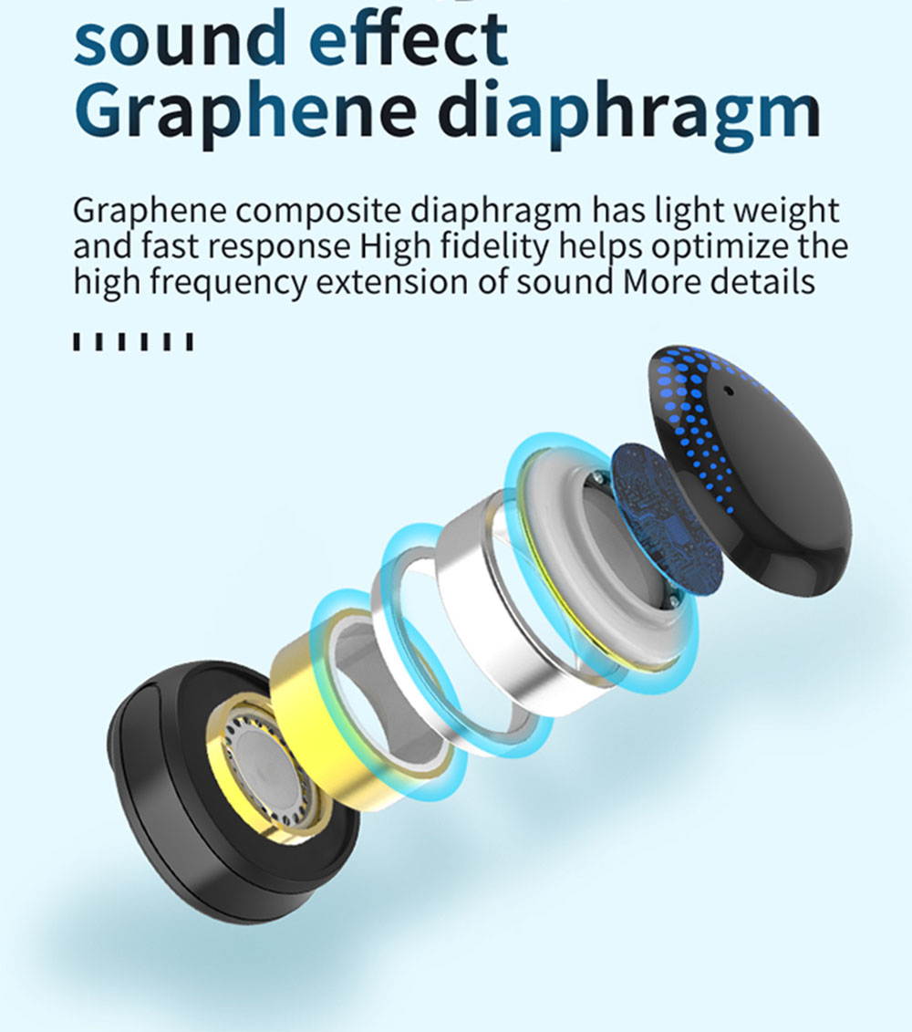 NW 1776 Bluetooth 5.0 Headset TWS Wireless Headset 9D Stereo Sports Waterproof Earbud Headset With Microphone