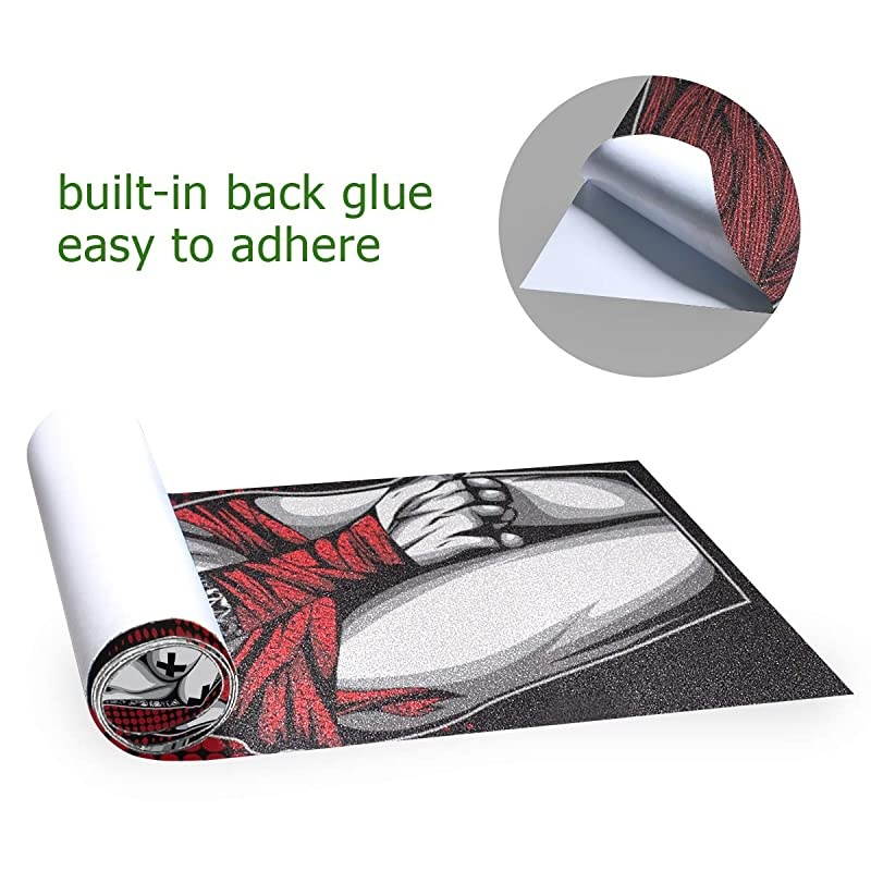 Skateboard Grip Tape Longboard Griptape Sexy Tattoo Women Waterproof Grip Tape Sheet Sticker Deck Sandpaper Griptape 331x 91 inch