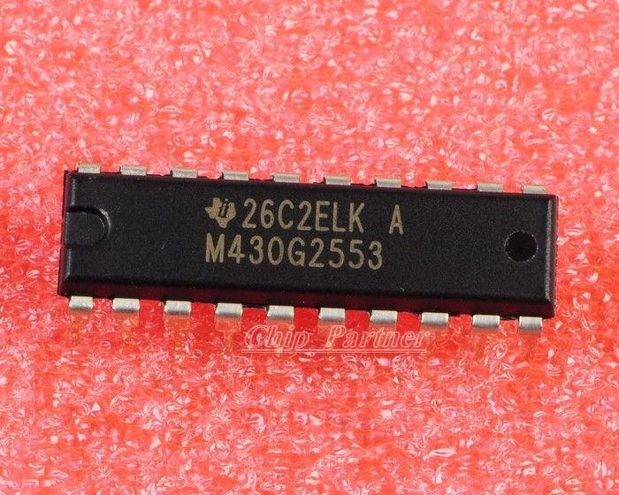 Original MSP430G2553 TI DIP20 Flash Microcontroller TEXAS INSTRUMENTS 16K