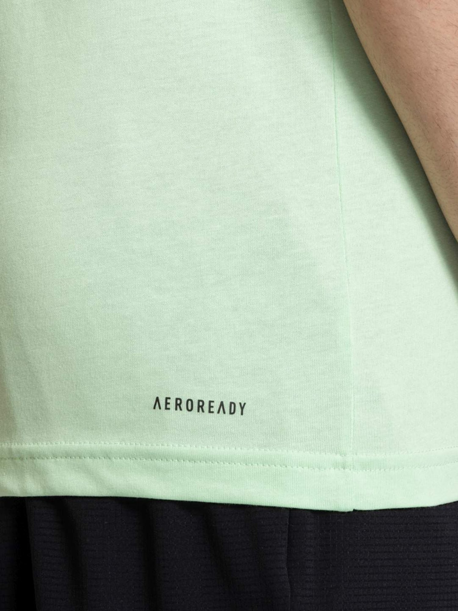 Adidas Green Cotton Regular Fit Printed Sports T-Shirt