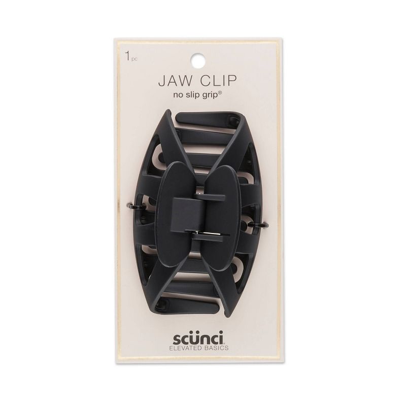 scunci Basics Extra Large No Slip Hidden Hinge Jaw Clips - 1ct