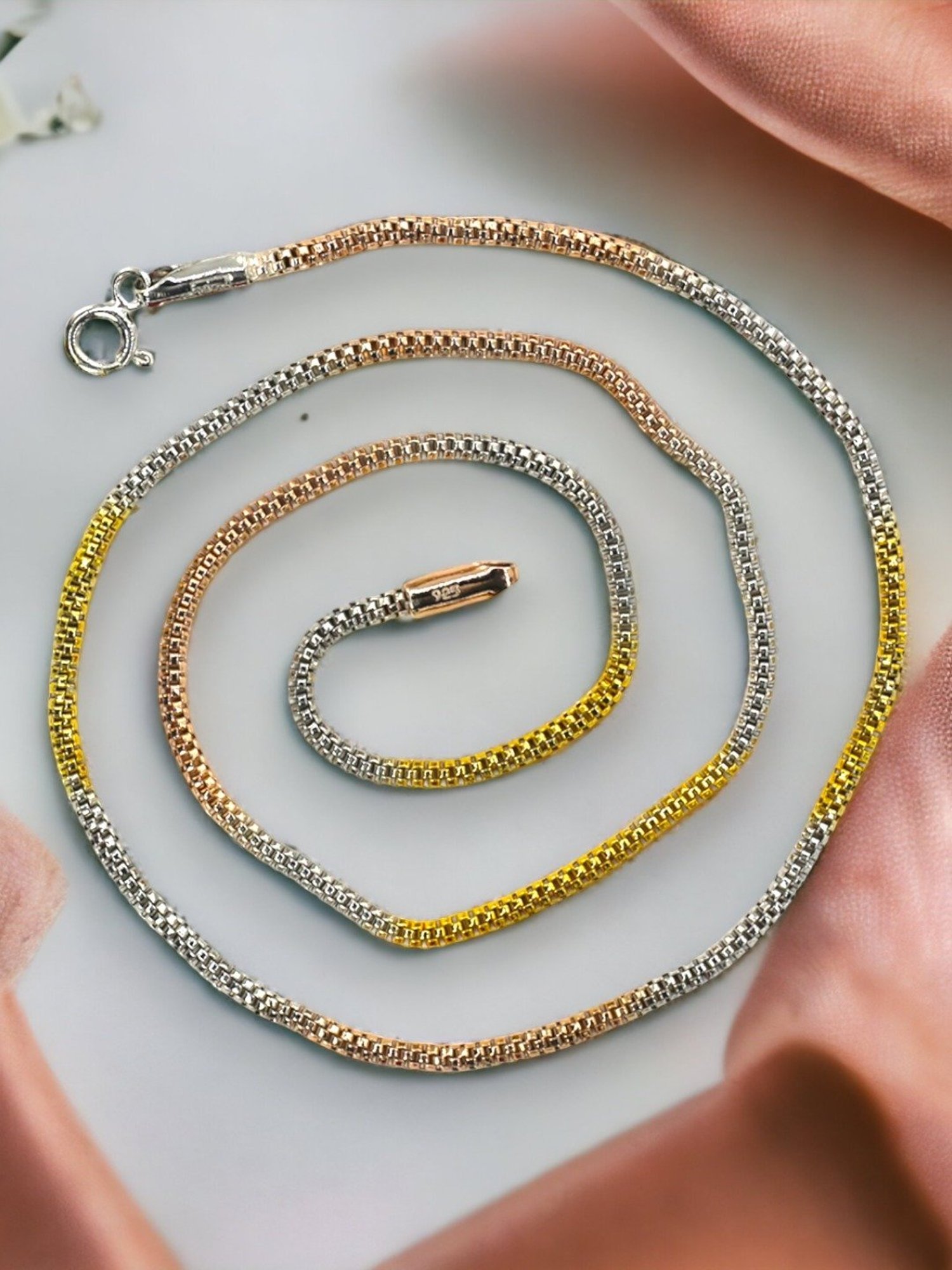 Taraash 92.5 Sterling Silver Chain