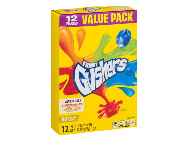 Fruit Gushers Fruit Flavored Snacks Value Pack -0.75oz