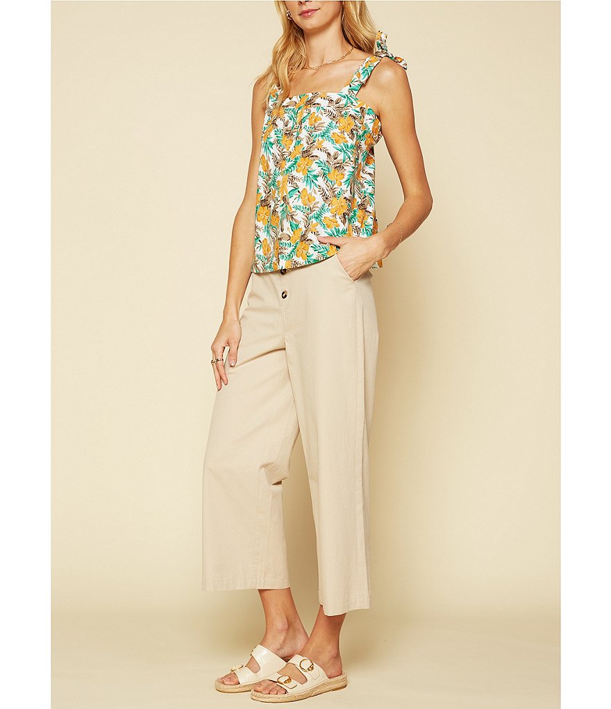 Every Pleated Flat Front Tapered Leg Chino Pants