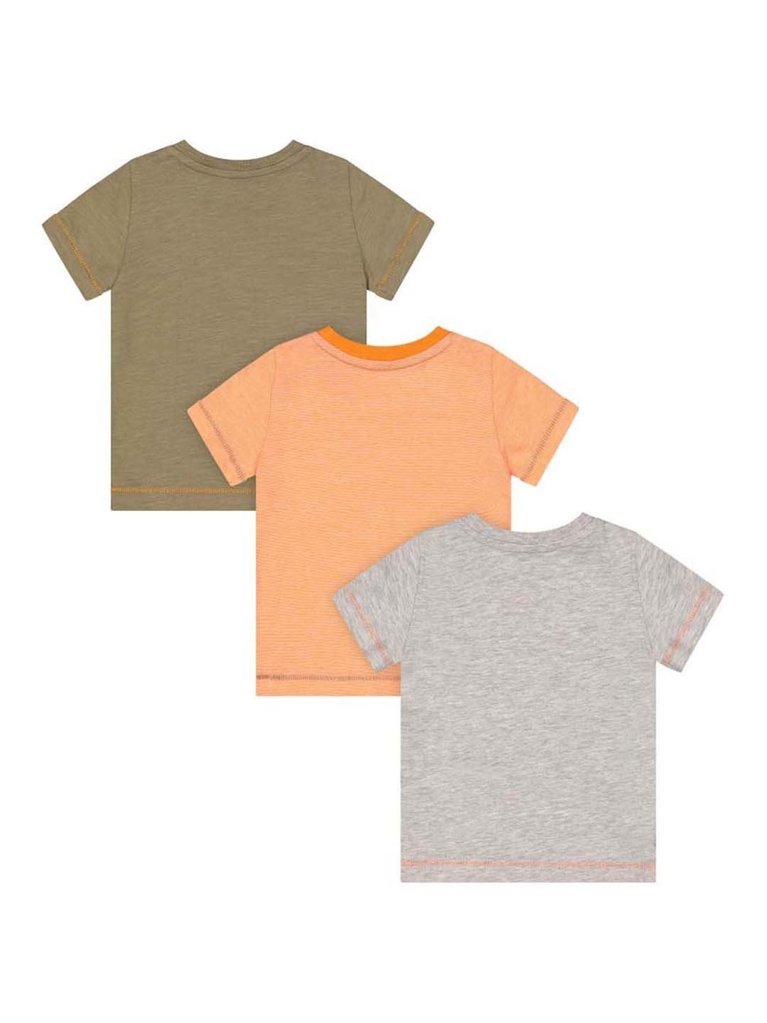 Mothercare Boys Multicolor Cotton Printed T-Shirt (Pack of 3)