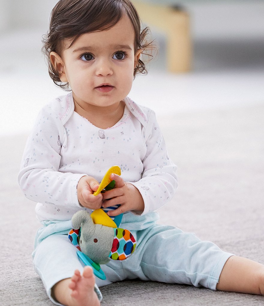 Skip Hop Bandana Buddies Chime & Teethe Toy - Elephant