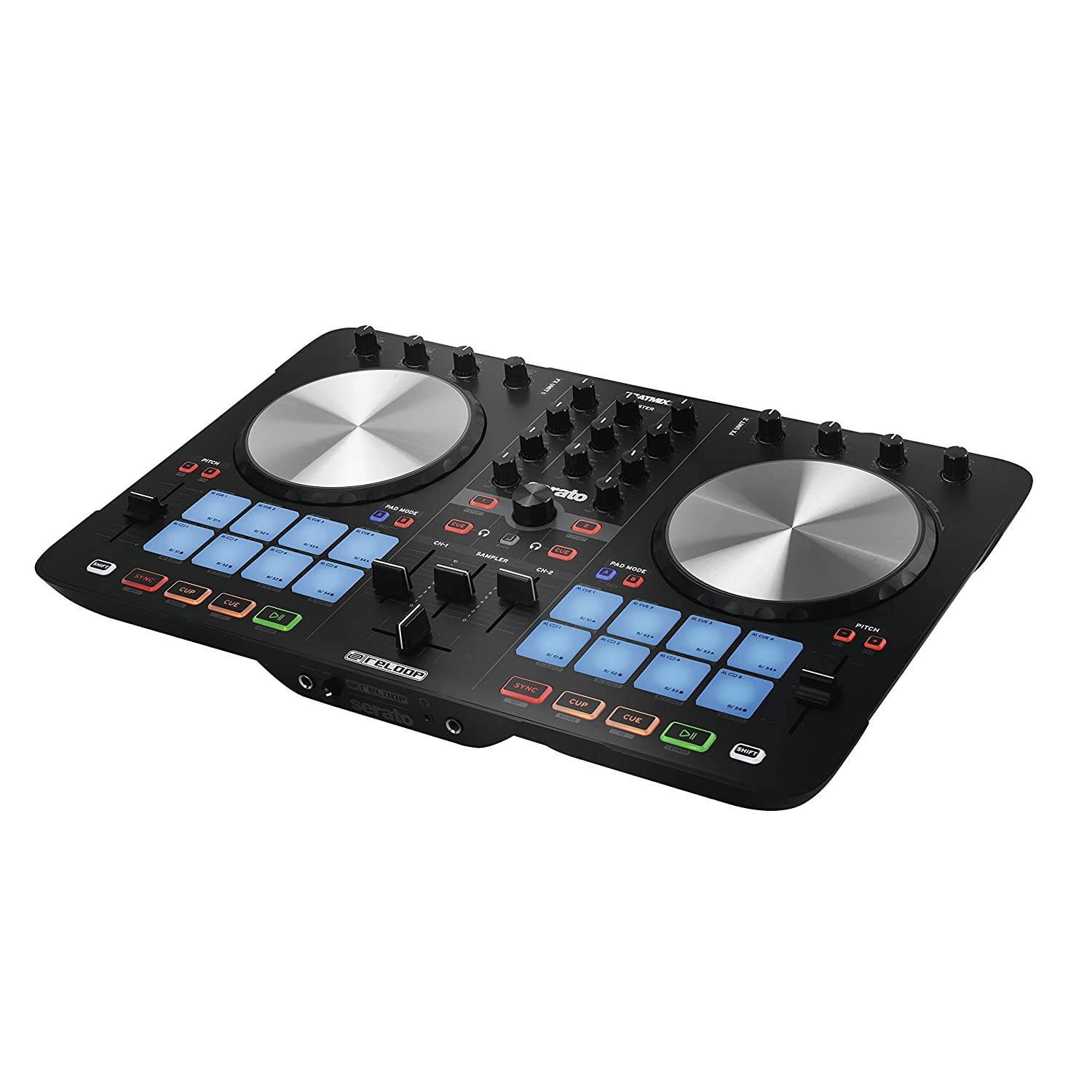 Reloop Beatmix 2, 2-Deck Serato Performance Pad DJ Controller