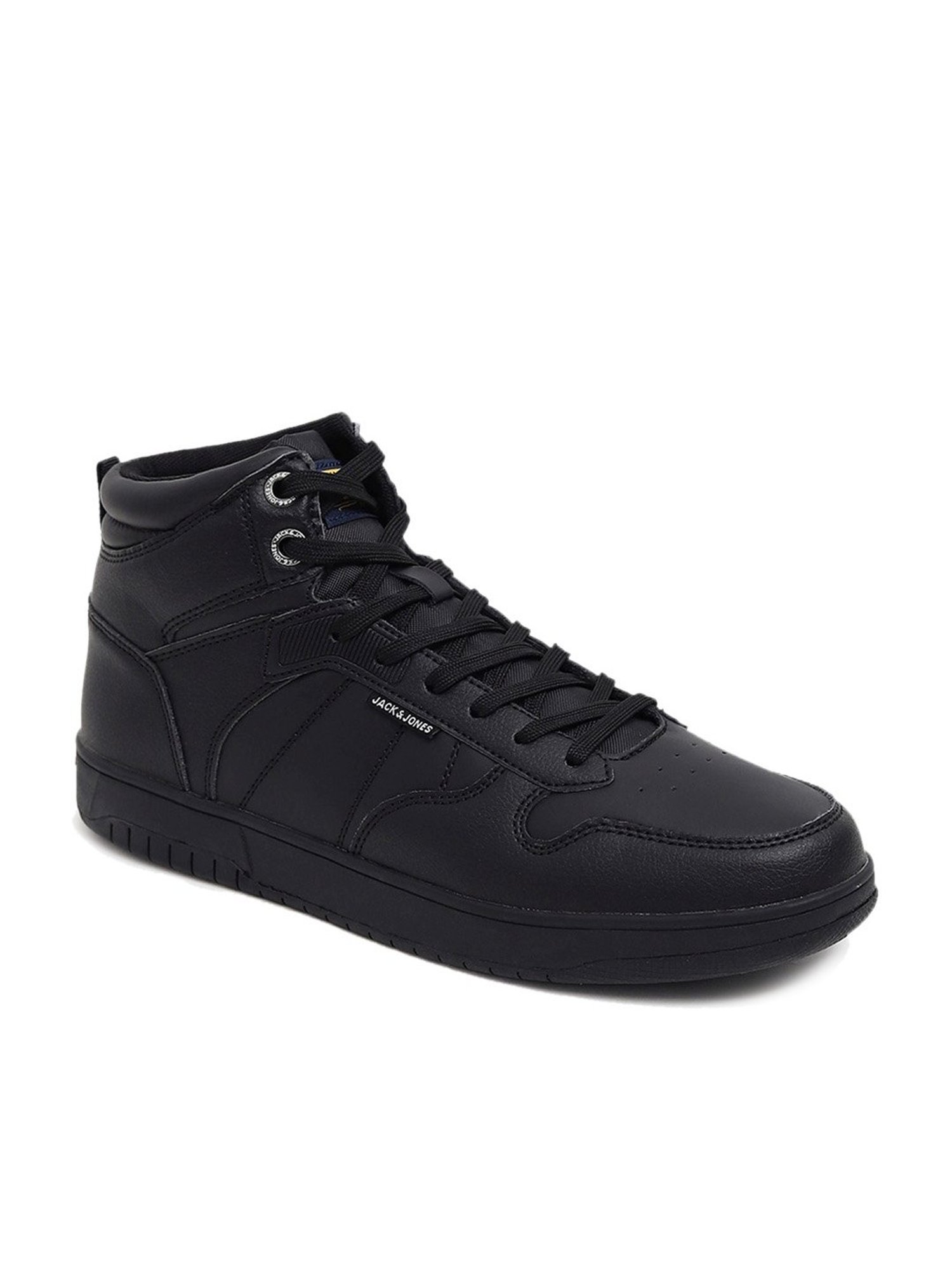 Jack & Jones Men's Black Ankle High Sneakers