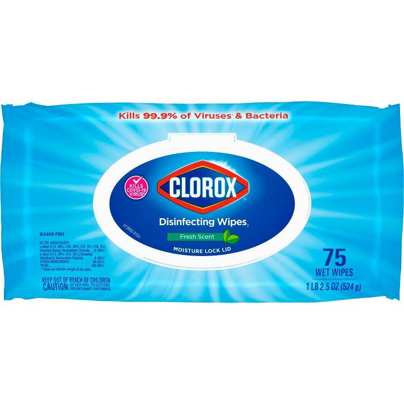 Clorox Disinfecting Wipes - Fresh Scent - 75ct
