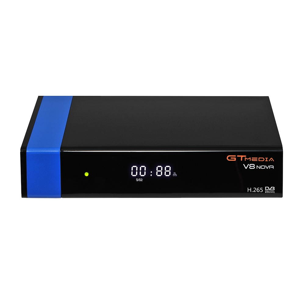 GTMEDIA V8 NOVA BLUE Universal DVB-S2 TV Receiver Digital Video Broadcasting Receiver Full HD 1080P Set Top Box Built-in WiFi Support H.265 EPG