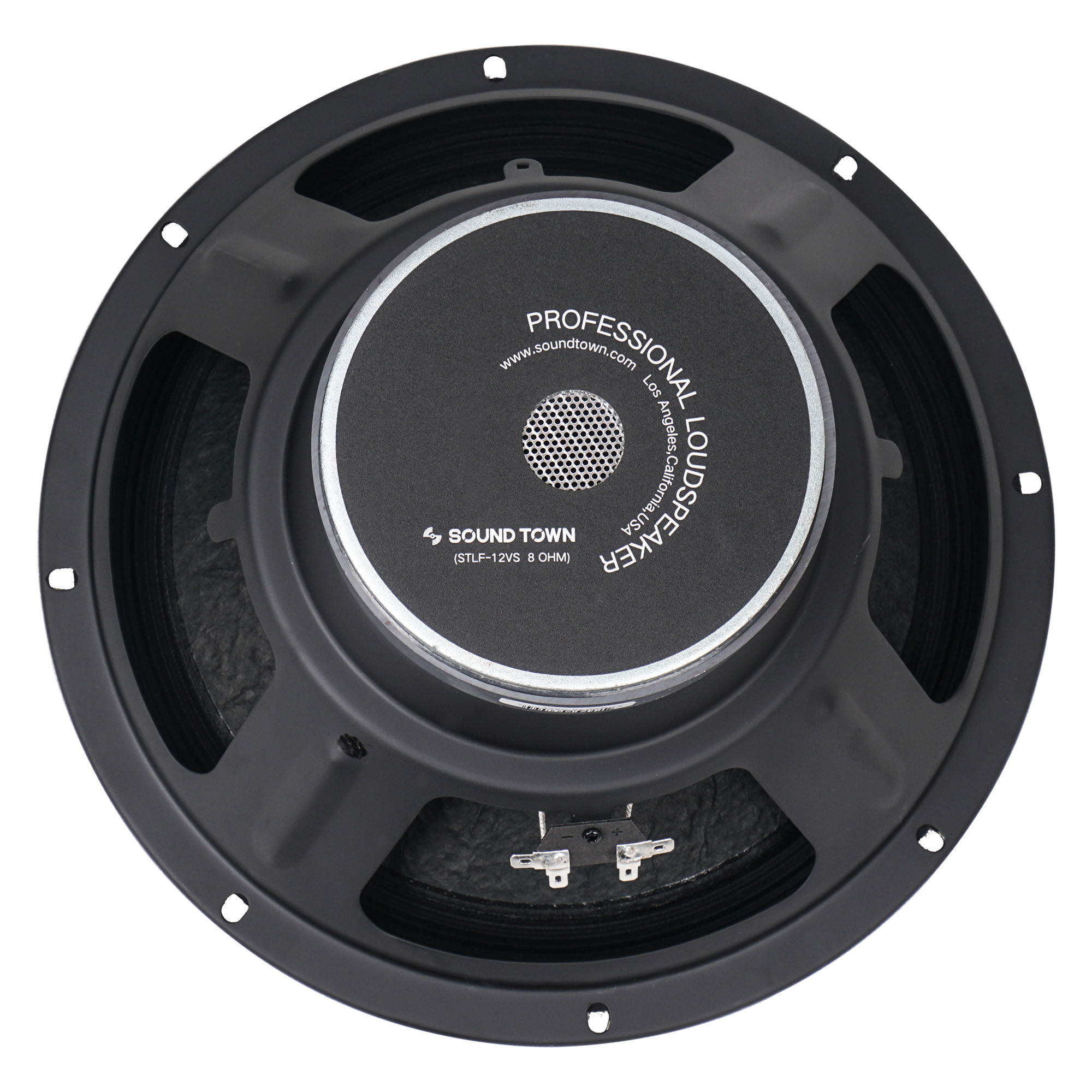 Sound Town 12&rdquo; 250W Steel Frame Raw Woofer (Low Frequency Driver) w/ 2" Voice Coil, Replacement Woofer for PA/DJ Speaker, Subwoofer Cabinets (STLF-12VS)