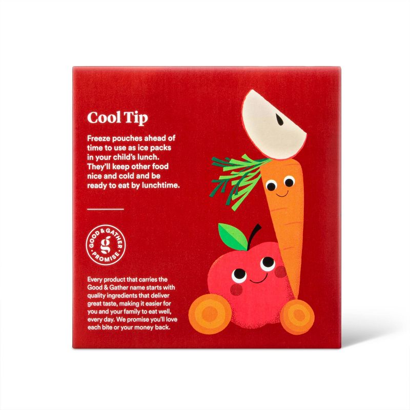 Organic Applesauce Pouches - Apple Carrot & Apple Spinach - 24ct - Good & Gather™