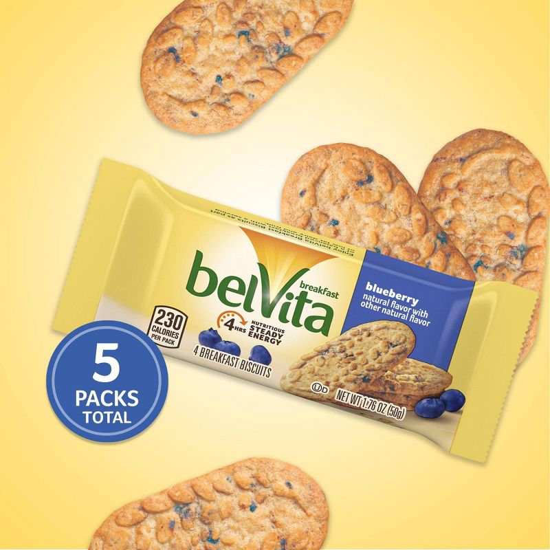 belVita Blueberry Breakfast Biscuits - 5 Packs