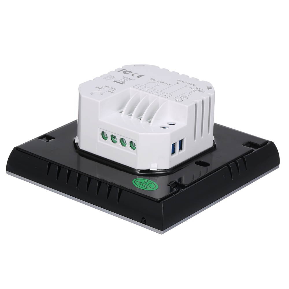 BTH-2000L-GCLW WiFi Smart Thermostat for Water/Gas Boiler Digital Temperature Controller Large LCD Display Touch Button Voice Control Compatible with Amazon Echo/Google Home/Tmall Genie/IFTTT 5A AC