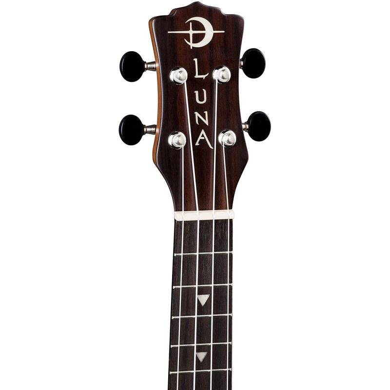 Luna Guitars Concert Solid Spruce Top Tapa Design Acoustic Electric Ukulele Natural