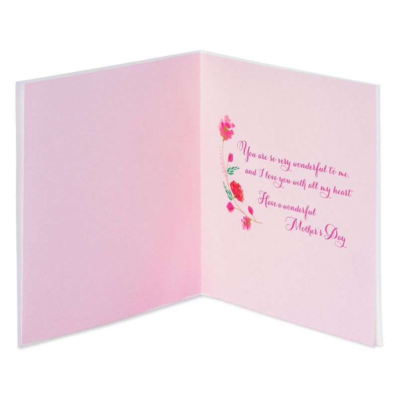 Mothers Day Greeting Card Floral Heart with Text - PAPYRUS