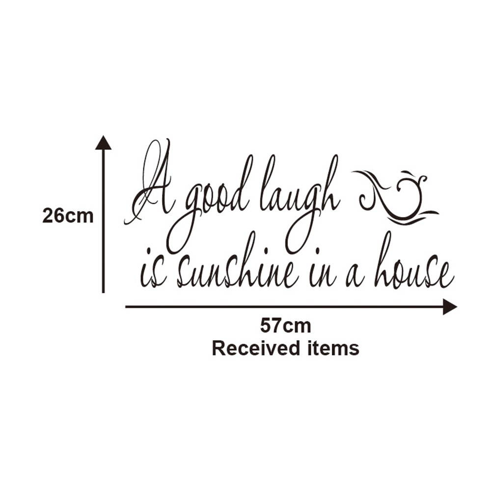 A Good Laugh Is Sunshine In A House Wall Decals Art Design Letters Vinyl Wallpaper Stickers