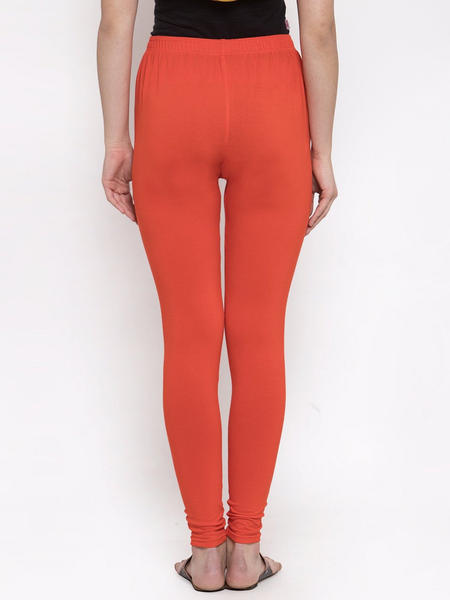 TAG 7 Orange & Turquoise Leggings - Pack of 2