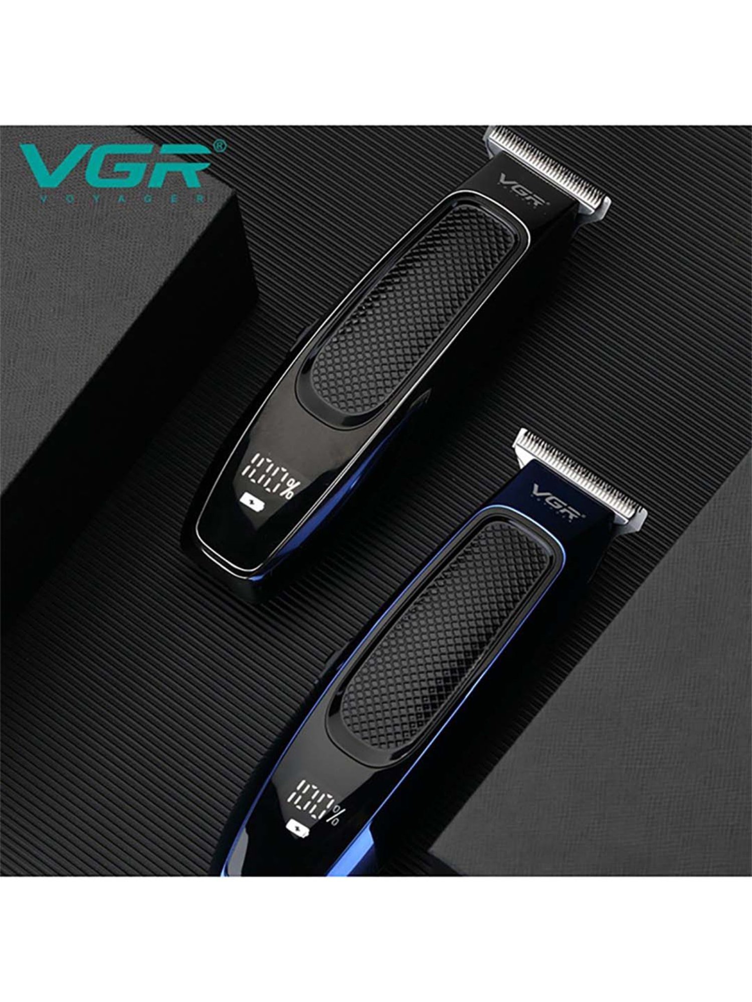 VGR V-255 Professional Cordless Hair Trimmer - 120 min Runtime (Black)