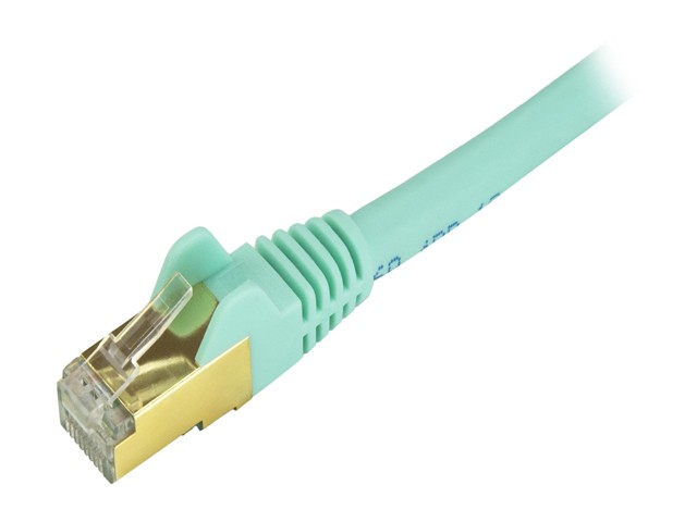 StarTech C6ASPAT6BK StarTech.com Cat6a Shielded Patch Cable - 6 ft. - Black - Snagless RJ45 Cable - Ethernet Cord - Cat 6a Cable