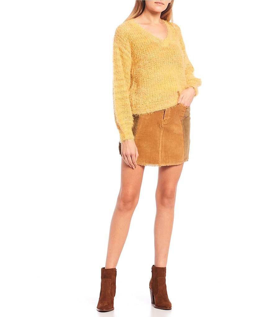 C&V Chelsea & Violet Patchwork Denim Skirt