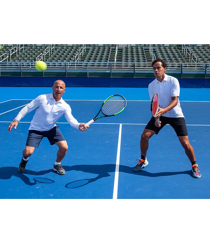 IBKUL Long-Sleeve Ice Fil&reg; Polo Shirt