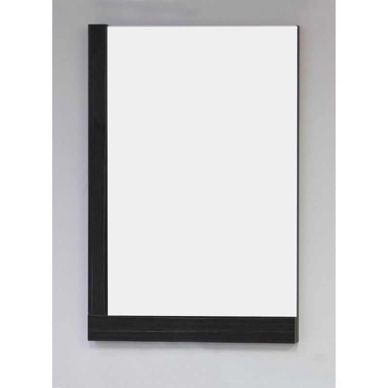 23.5" D3 Modern Plywood Melamine Mirror Dark Gray - American Imaginations