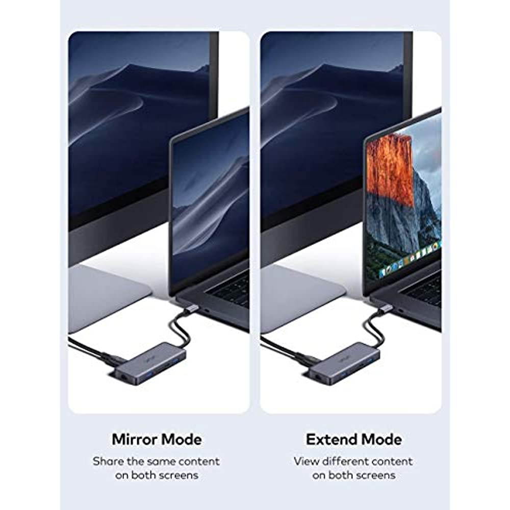 VAVA USB C Hub 8 in 1 USB C Adapter to 4K HDMI, 1Gbps RJ45 Ethernet Port, USB 3.0, SD/TF Card Reader, 100W PD Charging Port for MacBook Pro Air and Type C Windows Laptops Smartphones