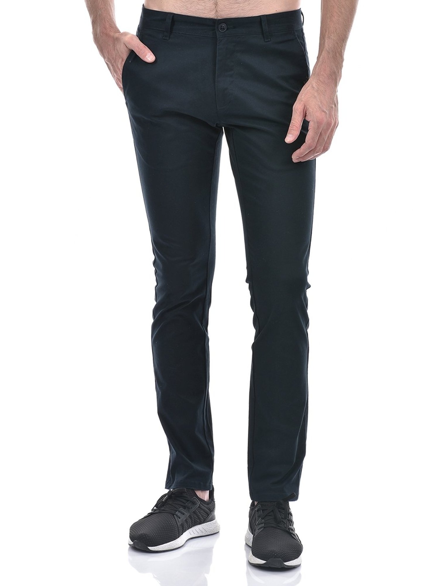 Numero Uno Navy Comfort Fit Trousers