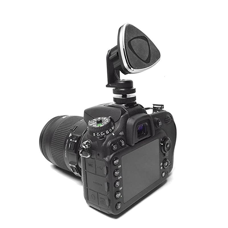 Camera Hot Shoe Magnetic Phone Mount for iPhone X 8 7 6S Plus 8 7 6S Galaxy Note 8 5 Retail Black