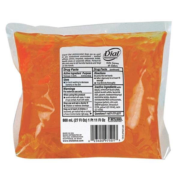 DIAL PROFESSIONAL 97501 Liquid Gold Soap Refill, Fragranced Liquid, Dispenser, 800mL Bag