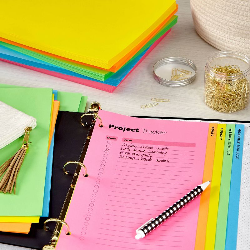 500 Sheets Printer Paper 8.5"x11" Cheerful - Astrobrights