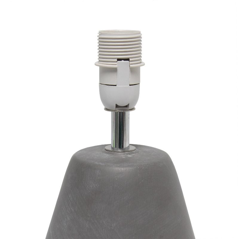 Pinnacle Concrete Table Lamp with Shade Gray - Simple Designs