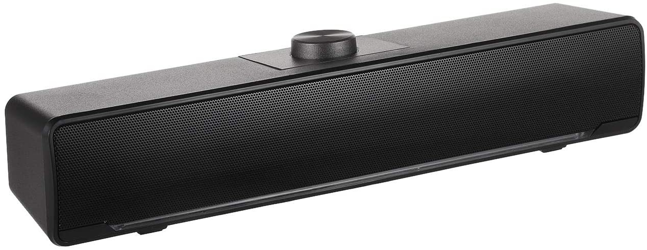 Docooler V-196 Computer Speaker USB Wired Bar Stereo Subwoofer Music Player Bass Surround Sound Box 3.5mm Audio Input for PC Laptop