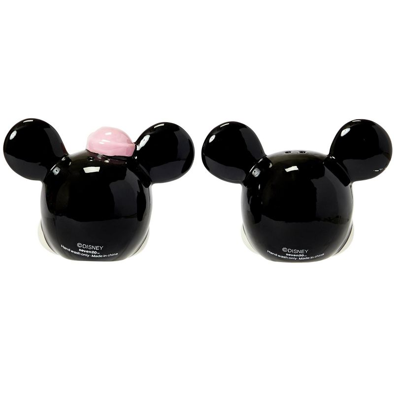 Seven20 Disney Mickey Mouse & Minnie Mouse Salt & Pepper Shaker Set | Ceramic Shakers