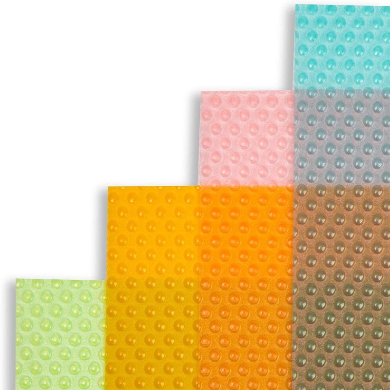 Okuna Outpost 16 Pack Plastic Refrigerator Liners, Shelf Mats in 4 Colors (17.75 x 11.4 in)