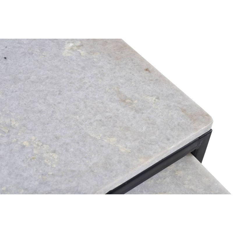 Set of 3 Ponga Nesting Tables Black - Treasure Trove Accents