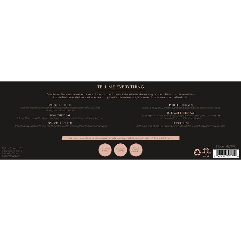 Kristin Ess Ceramic 3-In-One Flat Iron