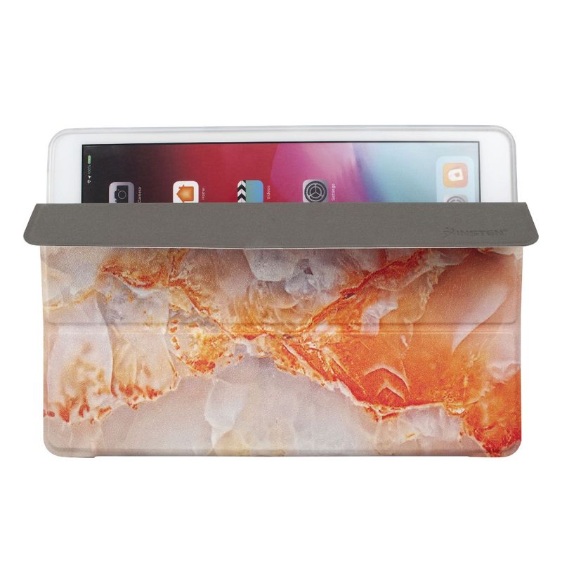 Insten - Marble Tablet Case For iPad Air 3 2019 / iPad Pro 10.5", Multifold Stand, Magnetic Cover Auto Sleep/Wake, Shock Resistant, Orange