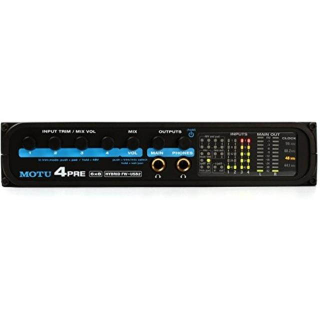 MOTU 4PRE 6x8 Hybrid Firewire USB 2.0 Audio Interface