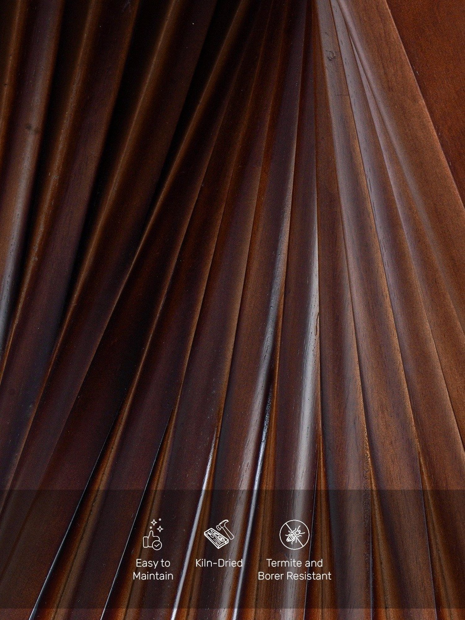 Durian Elanor Modern Tan Beige & Oak Brown Composite Marble 6 Seater Dining Set