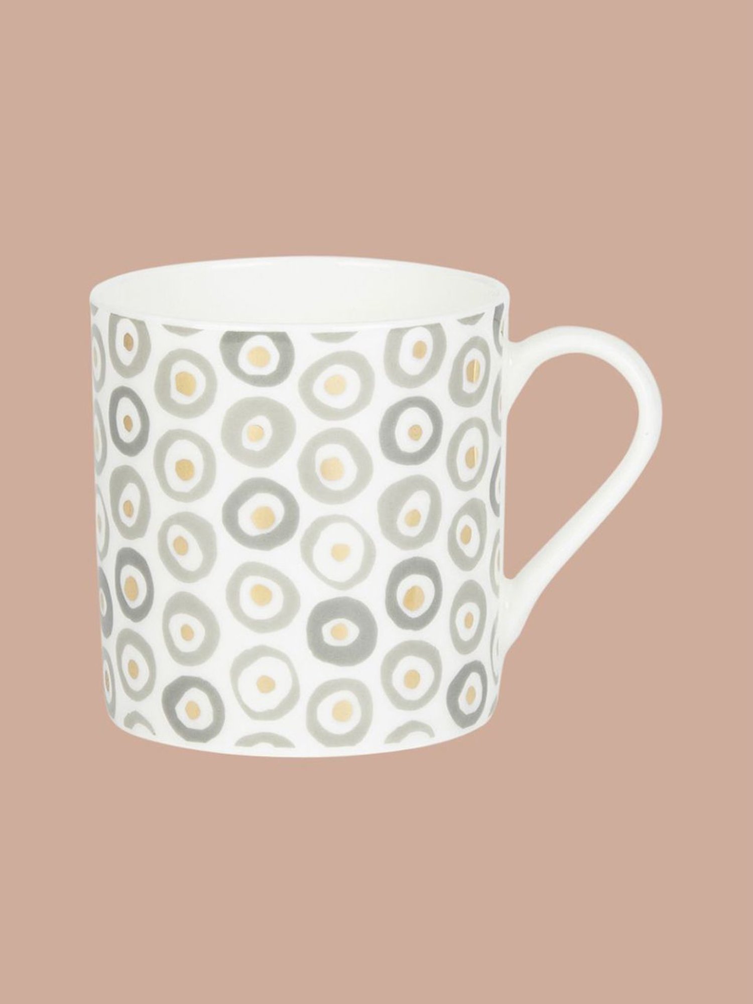 Living Scapes by Pantaloons Rust Bone China Tea Coffee Mugs (0.21 L) - Set of 2