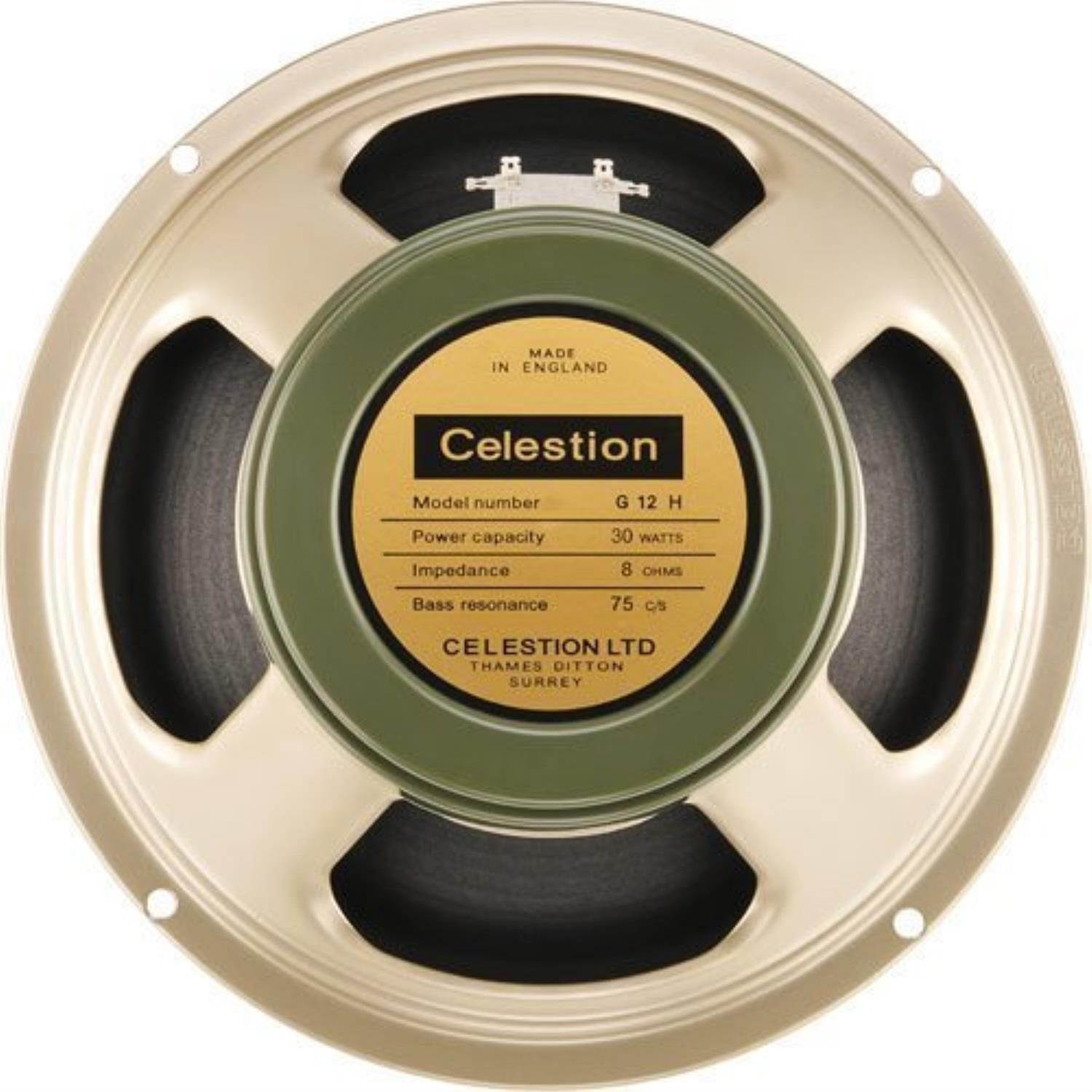 celestion heritage g12h75 12" 30watt replacement guitar speaker 16 ohm