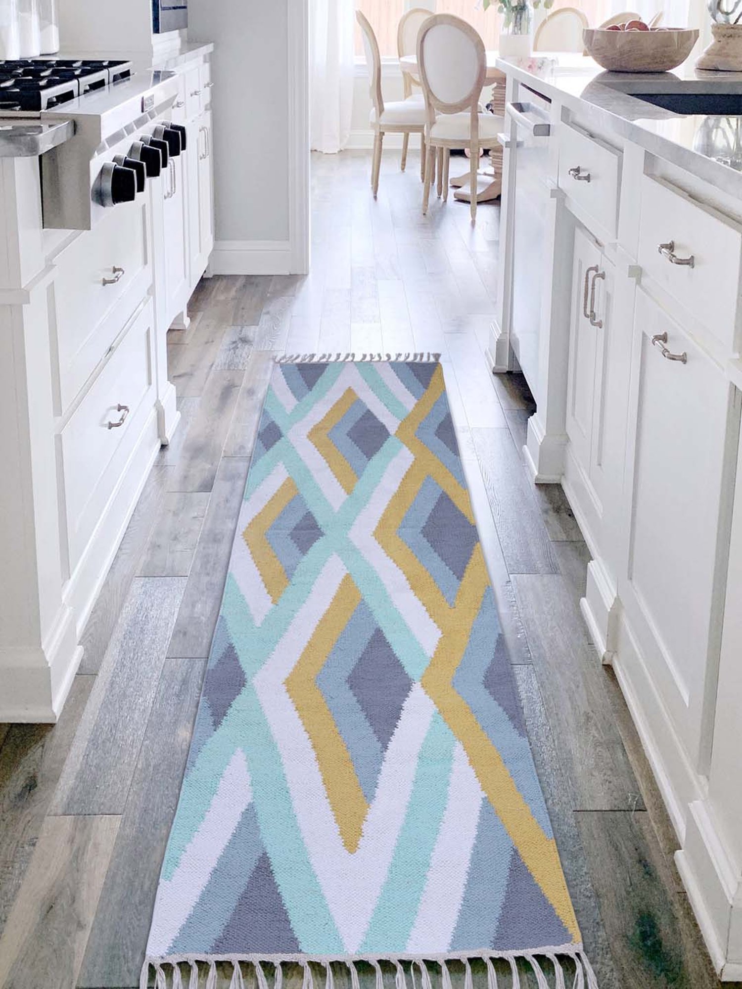 Bianca Red Microfibre Non-Slip Rug