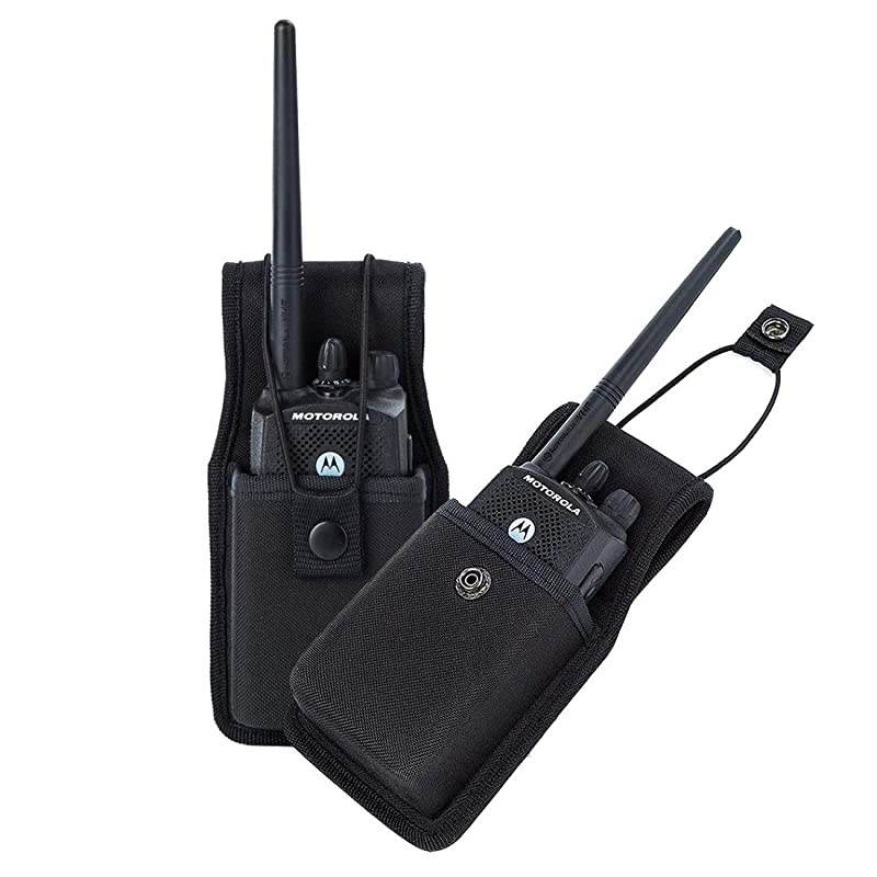 Universal Nylon Radio Case Holder Holster Pouch Bag for Two Way Radios Walkie Talkies 38x3x18 2 Pack