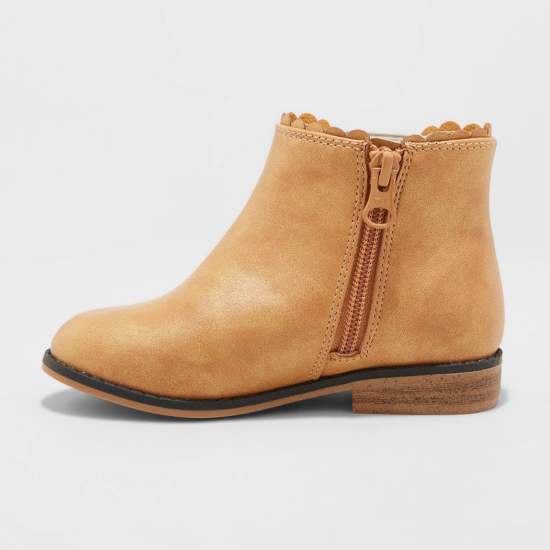 Toddler Girls' Ashley Chelsea Boots - Cat & Jack™ Brown 11