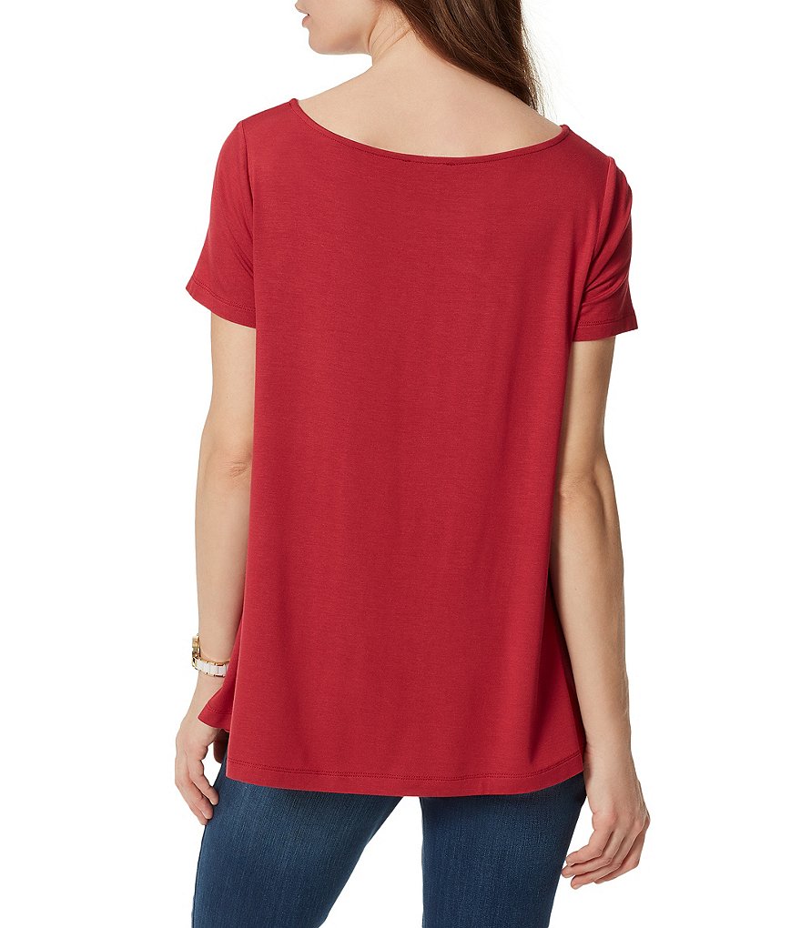 Anne Klein Sport Reiny Short Sleeve Hi-Low Tee