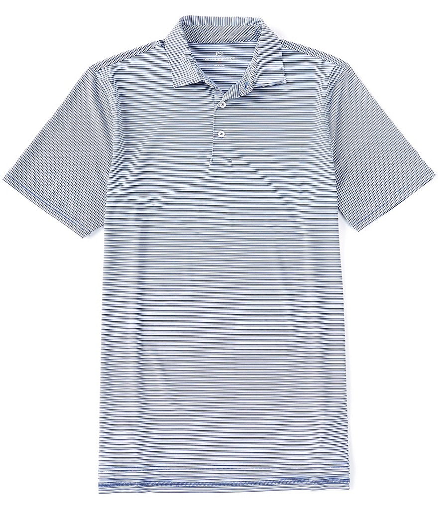 Visconti Petal Print Short-Sleeve Polo Shirt