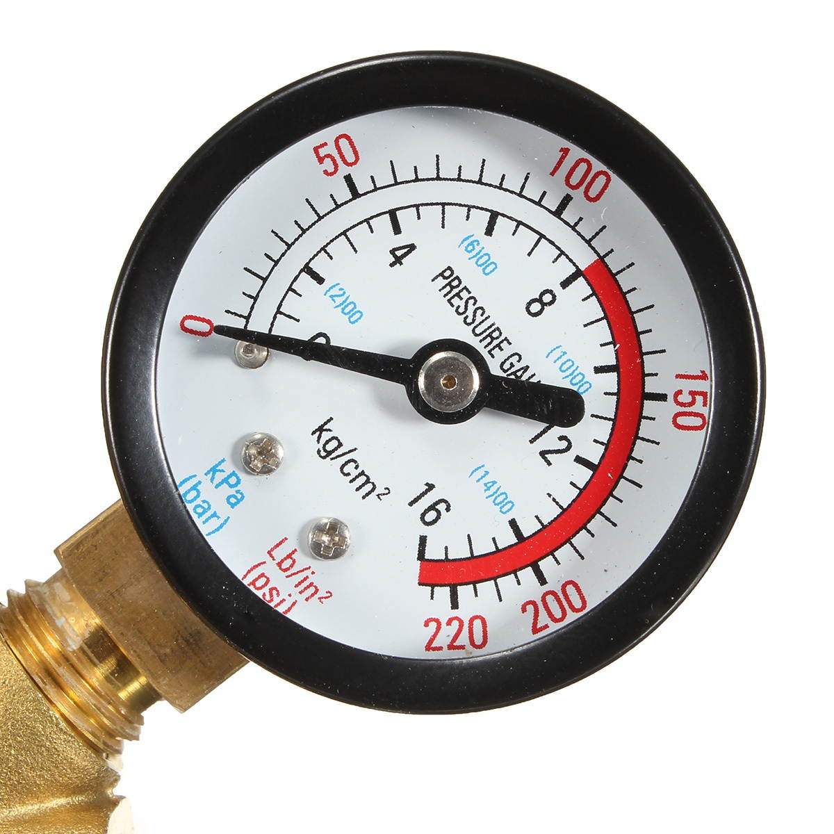 DN20 NPT 3/4 Adjustable Brass Water Pressure Regulator Reducer with Gauge Meter"