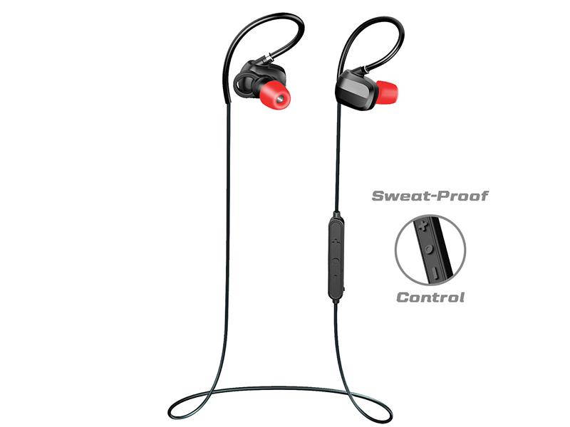 Tritina Bluetooth Earphone - Sport Headphones with MIC - Designed Noise Cancelling Sport Earphone For Iphone,Smartphone + Comfortable Memory Earbuds Stereo Sound,Running,Jogging,Riding --- (Black)